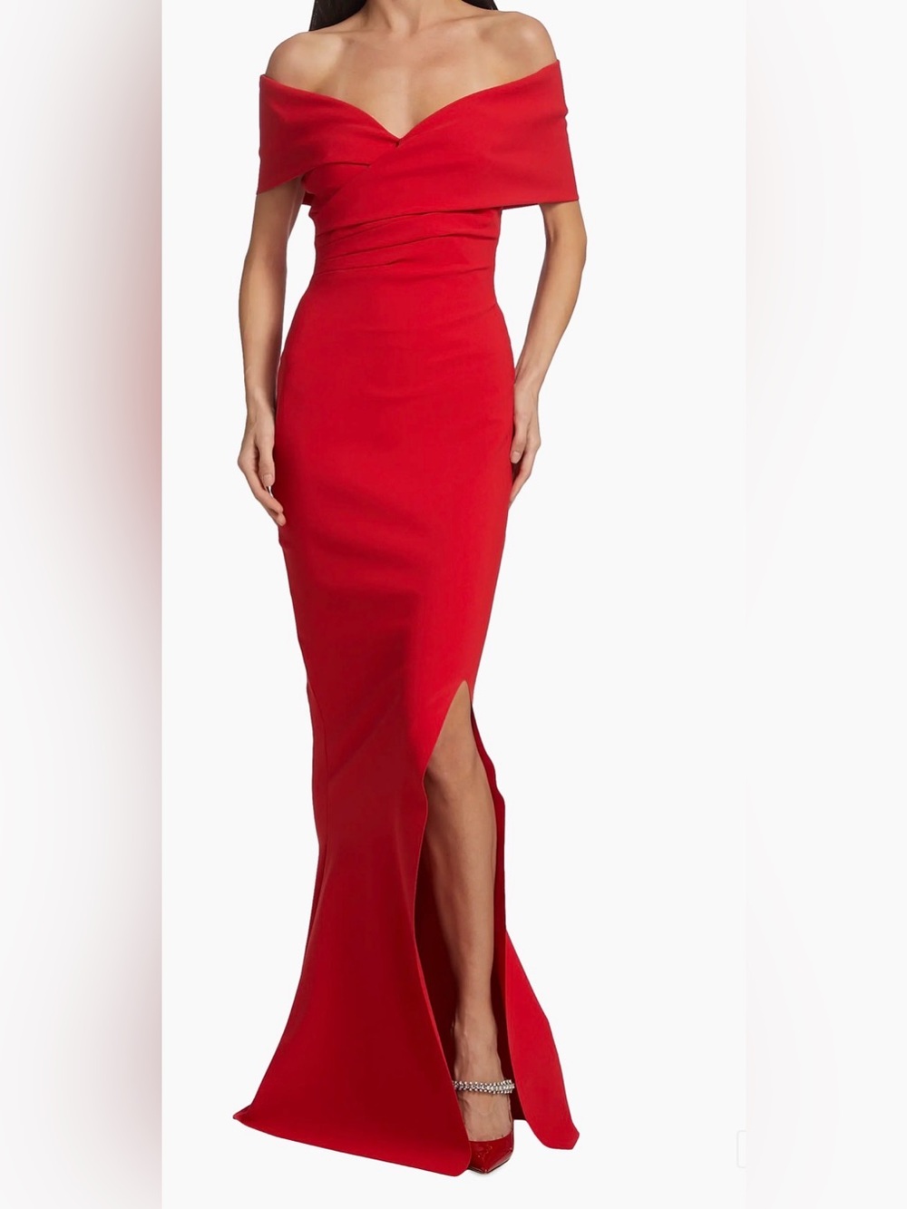 Chiara Boni Stretch Jersey Fishtail Gown